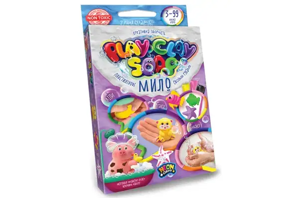 Набір для творчості PCS-02-01U,02U,03U,04U "Пластилінове Мило "PLAY CLAY SOAP" малий DANKO купити недорого в Україні, фото 5