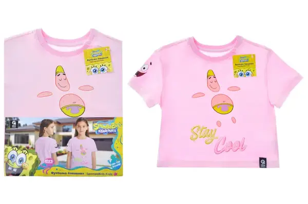 Футболка бавовняна QB-SB-001-02-110-116 SpongeBob Kids 110-116 qbee купити недорого в Україні, фото 2