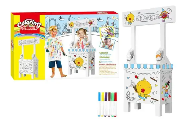 Набір для творчості "Розмальовка-конструктор: Маркет з морозивом" в коробці YX6768-15 купити