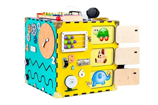 Бізікуб Різнокольоровий 200124 30х30х30 см купити недорого в Україні, фото 3