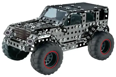 Конструктор металевий 869-9 "Джип" 96 дет. в коробці р.34,5x6x26,5 см YG Toys купити