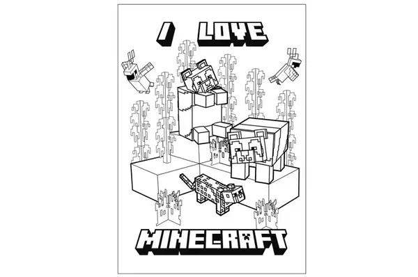 Розмальовка А4 Yes "Minecraft 2", 12 стор. 743219 купити недорого в Україні, фото 2