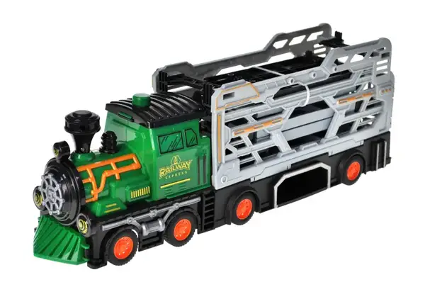 Потяг інерційний 8907 з набором машинок, в коробці р.47,5x12x25,5 см YG Toys купити недорого в Україні, фото 2