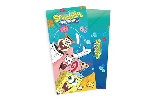 Подарунковий конверт 23218 Sponge Bob "Губка Боб і друзі" кольоровий ТМ "funmi" купити