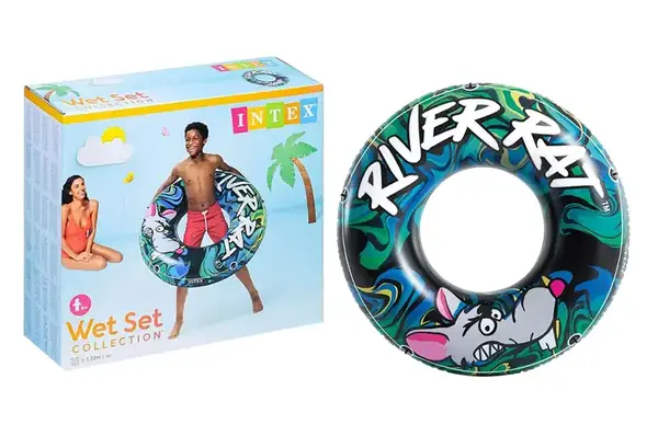 Круг надувний INTEX "River Rat" в коробці 68209 р. 122см купити