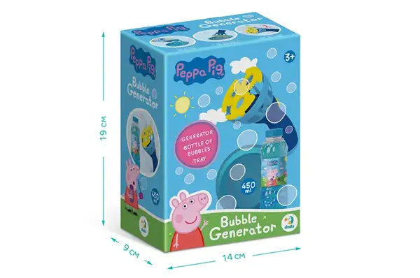 Генератор мильних бульбашок 200613 "Свинка Пепа" на батарейках + 450 мл DoDo купити недорого в Україні, фото 6