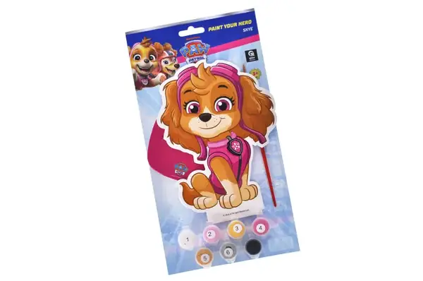 Набір для розпису за номерами QB007-003 "Фігурка Щенячий патруль. Скай" р.28,5x15,2 см qbee купити недорого в Україні, фото 4