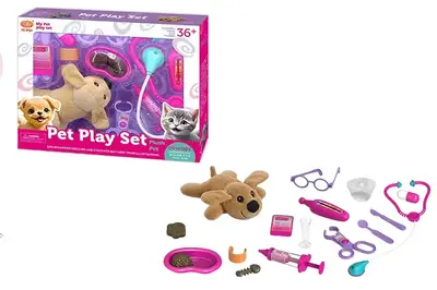 Набір лікарський KJ111A-4 ветеринар, тваринка, аксес короб. 36x8x28 см купити