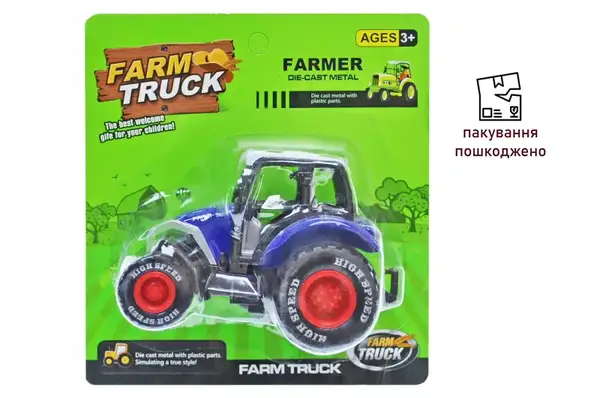 OUTLET 0 Трактор металевий інерційний, на планшеті, 2 види, 955-94 купити