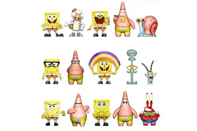 Фігурка-сюрприз SB3D-2025 SPONGEBOB- ГУБКА БОБ SPONGEBOB SQUAREPANTS купити