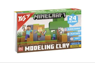 Пластилін Yes Minecraft 24 кольори 480г 540682 купити
