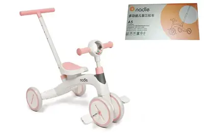 Велобіг Maraton NODLE A5 рожевий 4в1 батьківська ручка купити