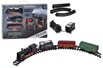 Залізна дорога 652-X16 на акумуляторі,USB,з музикою,світом,димом,у коробці р.44,5x5,5x37,1см купити