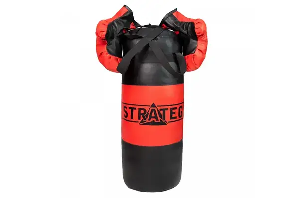 Боксерський набір червоно-чорний маленький 2074 STRATEG купити