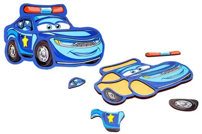 Пазл-складалка Puz- 22966 "Поліцейська машинка" PuzzleOk купити