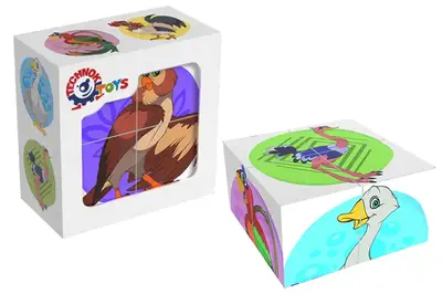 Набір кубиків 1875 "Птахи" ТЕХНОК купити