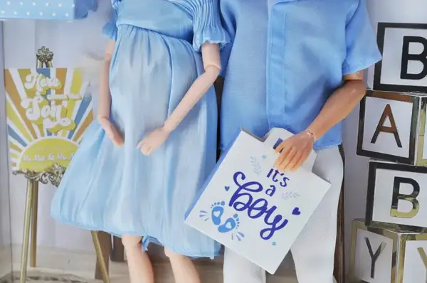 Лялька A811A/B мікс 2 види, пара, Кен та вагітна Барбі, дитина всередині короб. 36,5*6*30 см купити недорого в Україні, фото 4