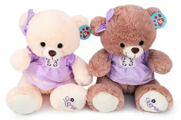 Ведмедик в платті (2 кольори) 4323/33 р.33см купити