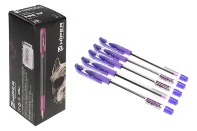 Ручка HIPER HO-111 25 шт Fine Tip масляна Фіолетова купити