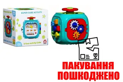 OUTLET Бізікуб EA033 для розвитку дрібної моторики,багатофункц.батар.муз.кор.17.5x7.5x17.5см купити