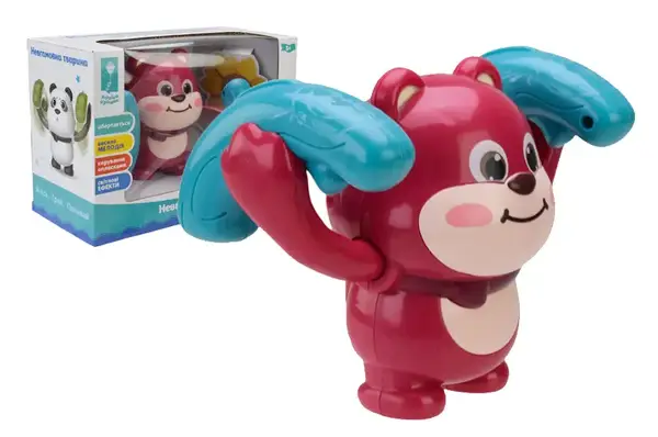 Ведмедик музичний PL-724-04 співає українською, рух з хлопка, світло, короб.22,5x10,6x15,5 см купити