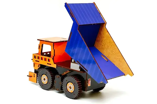 Конструктор 00920 "Самоскид" дерев'яний, PuzzleOK купити недорого в Україні, фото 4