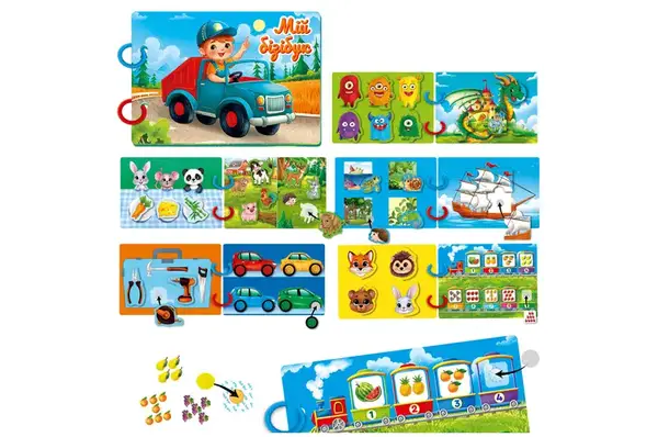 Розвиваюча гра VT1310-10 "Бізі бук. Для хлопчиків" з липучками VladiToys купити недорого в Україні, фото 3