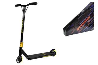 Самокат GS-0087 Yellow трюковий hic-система алюм/сталь PU алю 110*25 мм 52(38)*11*3 см/88*46 см купити