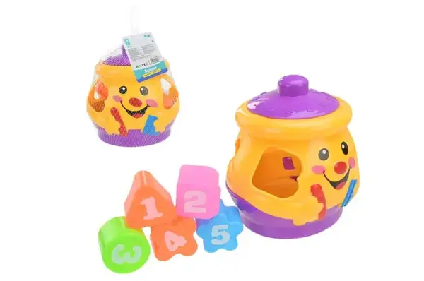 Логіка-сортер горщик PL-724-18 "Грайся та навчайся", сітка 15x15x12см купити