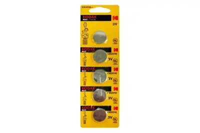Батарейки Kodak 2016 bat(3B) Lithium 5шт. купити