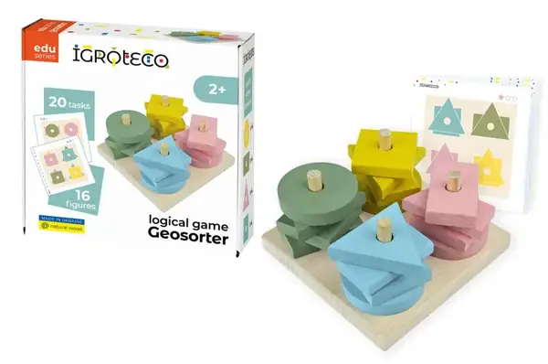 Логічна гра "Геосортер" 16 дет. 900729 IGROTECO купити