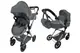 Коляска для ляльки 2в1 ALFA 9707 GREY з сумкою метал.кор.51x15.5x39.5 CARRELLO купити недорого в Україні, фото 66423