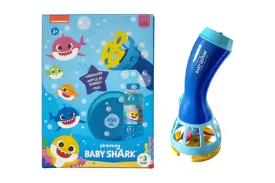Генератор мильних бульбашок 200612 "Baby Shark" на батарейках + 450 мл DoDo купити