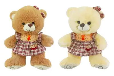 Ведмедик в платті (2 кольори) 7266/33 р.33см купити