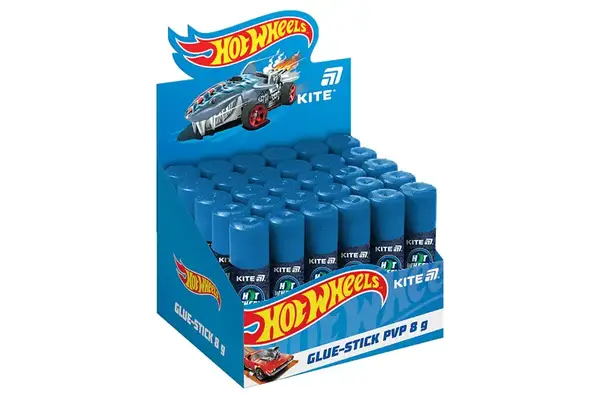 Клей-олівець Кіте PVP, 8г. з індикатором Hot Wheels HW25-130 купити недорого в Україні, фото 3