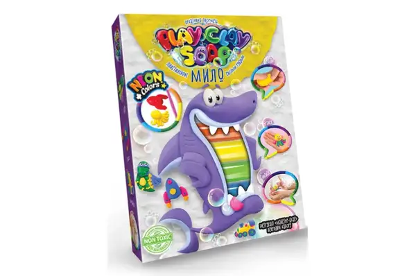 Набір для творчості PCS-03-01U,02U,03U,04U "Пластилінове Мило "PLAY CLAY SOAP" середній DANKO купити недорого в Україні, фото 3