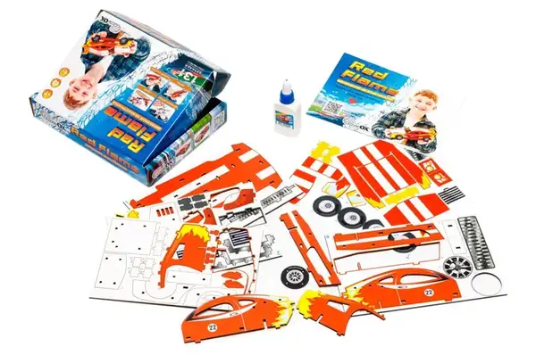 Конструктор Puz-00976 "Red Flame" дерев'яний PuzzleOk купити недорого в Україні, фото 3