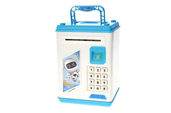 Скарбничка-сейф музика, світло, пароль, імітація відбитка 19,5*14*13см B21 купити недорого в Україні, фото 6