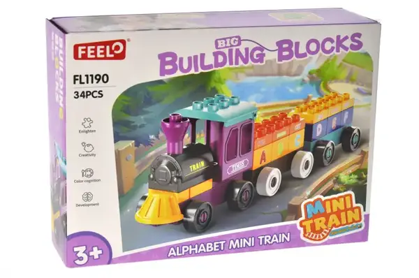 Конструктор FL1190 "Потяг" 34 дет. р.22x6x16 см YG Toys купити