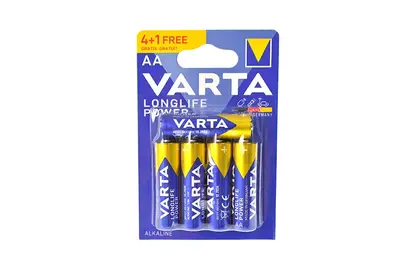 Батарейки Varta R-6 LongLife Power alkalin 5 шт. в блістері купити