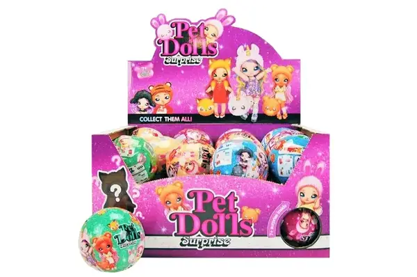 Лялька герой - сюрприз в кулі, 24шт в блоці LK1091 р.39*10*29,3см купити