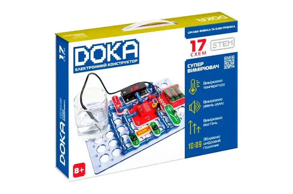 Конструктор електронний D70712 "СУПЕРВИМІРЮВАЧ" DOKA купити