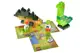 Конструктор блочний QB300-101 "Block&Steps: Земля динозаврів" + ходилка і меморі гра 3в1, 41дет. qbee купити