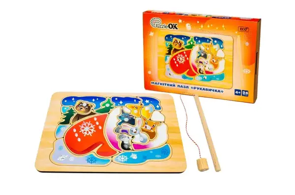 Пазл-сортер Puz-14472 "Рукавичка", магнітний в коробці р. 31.5x22x4.5 см PuzzleOk купити