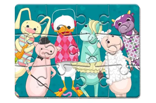 Пазли фомові магнітні "Звірята" VT3301-01 VladiToys купити недорого в Україні, фото 2