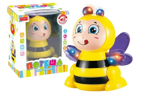 Бджілка зі світлом, озвучена російською мовою в коробці ZYA-A2759-2 р.16*13*19,5см. купити