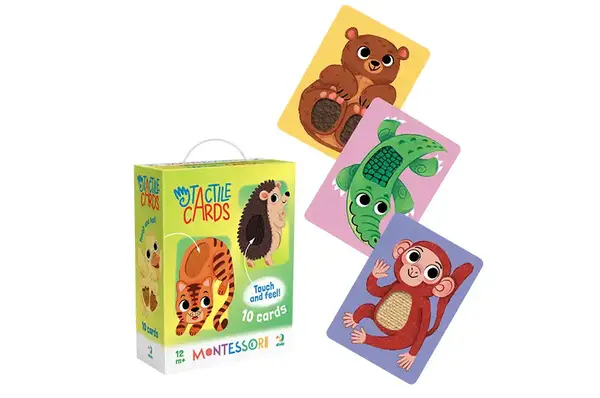 Набір карток 301230 "Монтесорі. Малюки тварин" з тактильними елементами DoDo купити