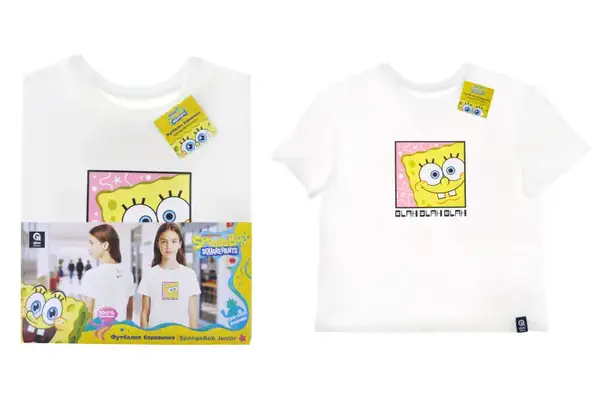 Футболка бавовняна QB-SB-001-05-134-140 SpongeBob Junior 134-140 qbee купити недорого в Україні, фото 5