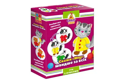 Настільна гра "Crazy Koko. Скажи Мяу!" VT8025-07 VladiToys купити