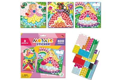 Набір для творчості. Мозаїка зі стікерами 300897 «Принцеси» DoDo купити